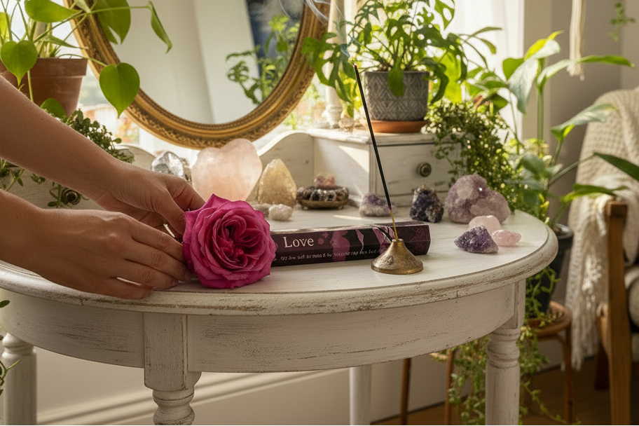 Love Incense with Burning Stick